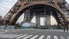 The empty streets of Paris as a result of the lockdown, which is only starting to be lifted in the country
